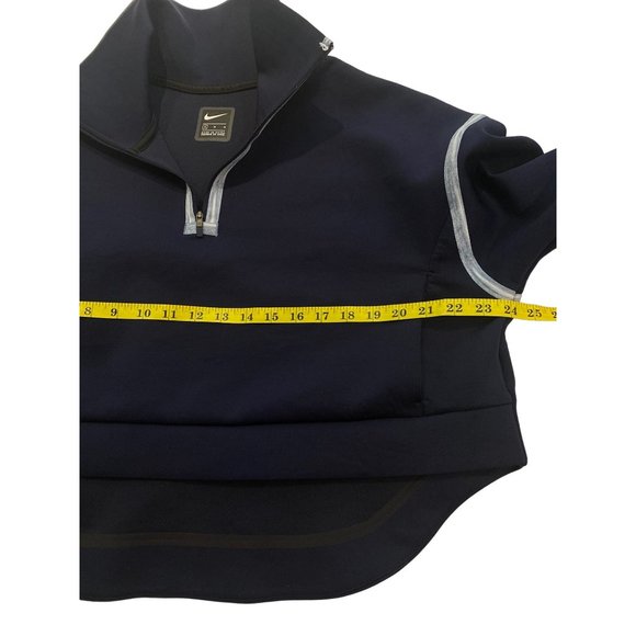 Nike Womens Tech Pack 1/4-zip Fleece Training Pullover Blackened Blue M - Picture 10 of 16